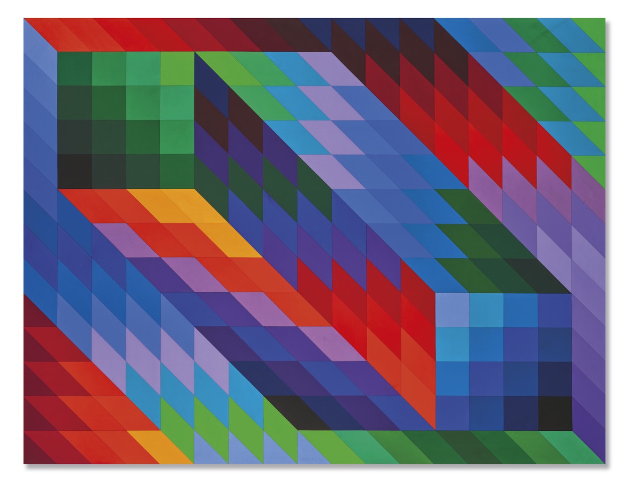 Gestalt ville by Victor Vasarely