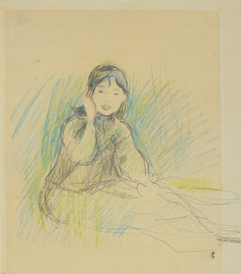 Portrait de Mademoiselle Dufour by Berthe Morisot