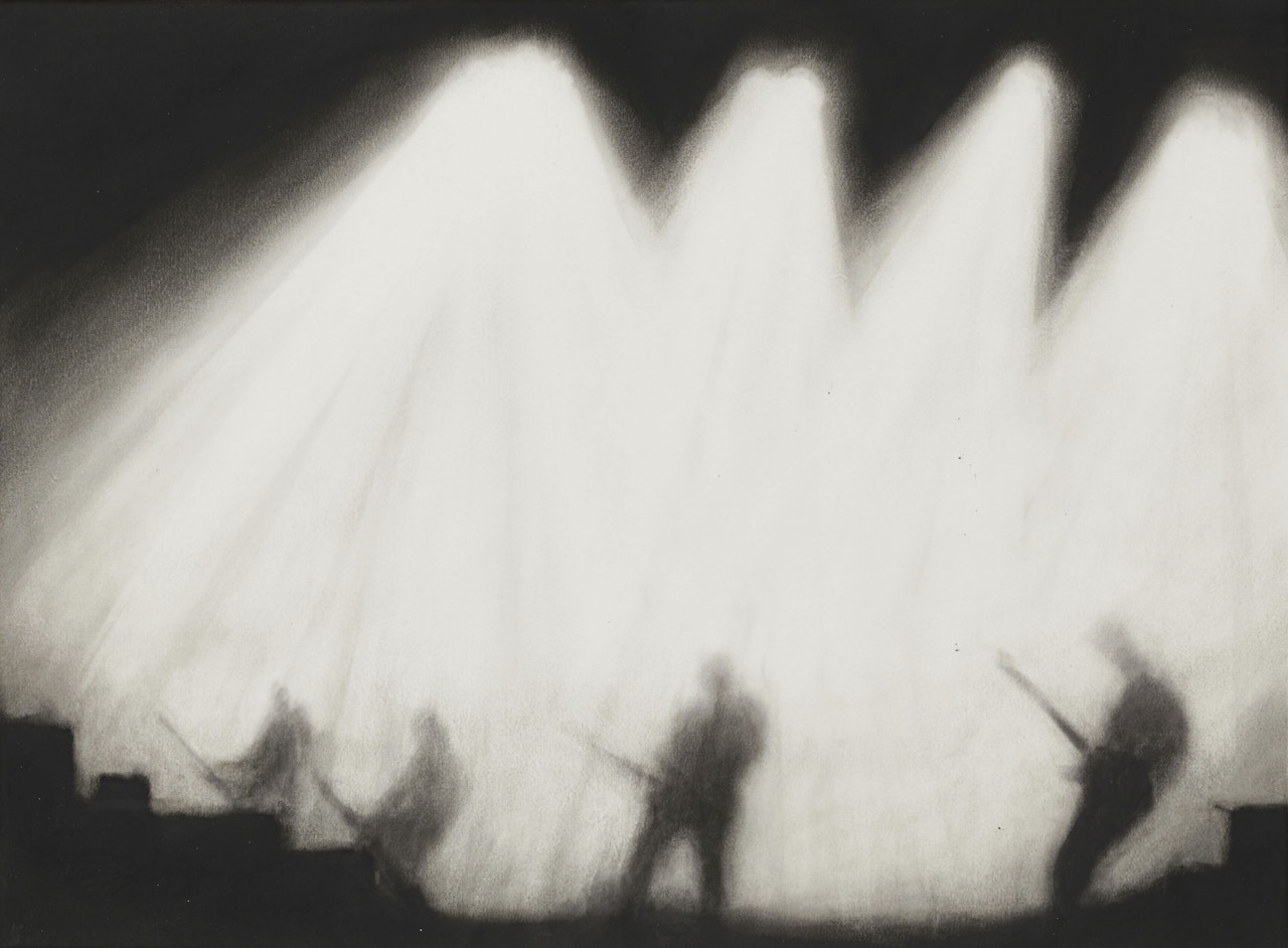 Study of Rock Concert (Reversed) by Robert Longo