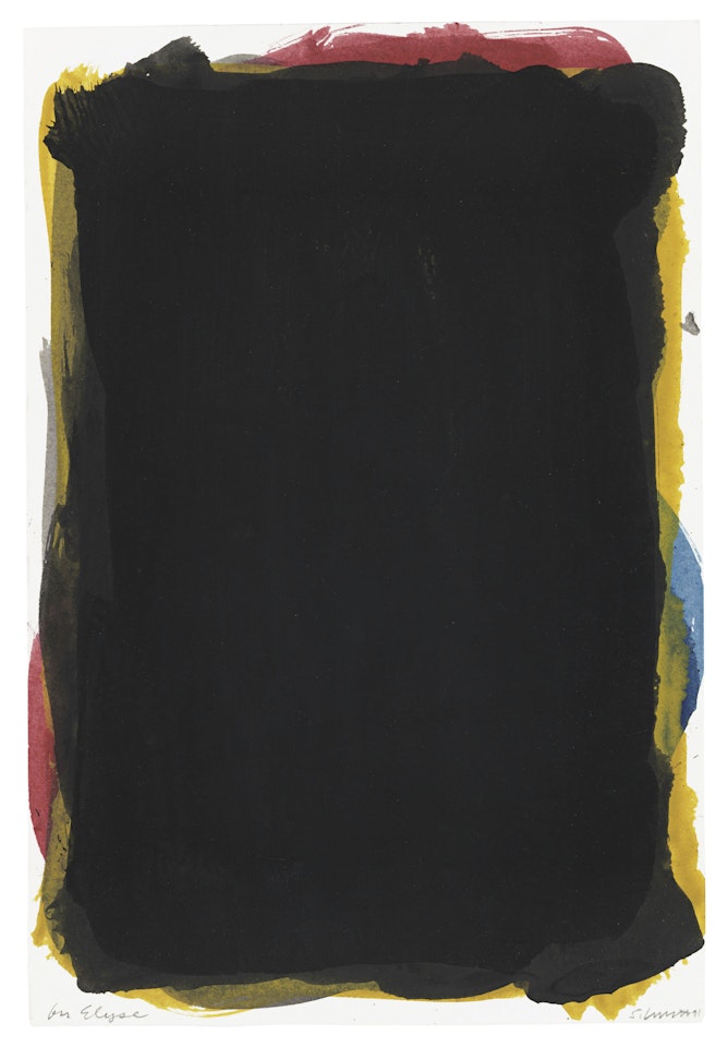 Black over colors by Sol LeWitt