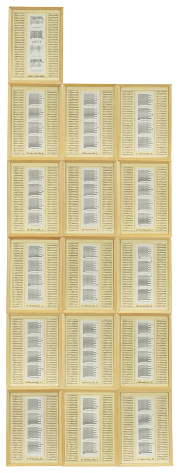 Variation No. 24 by Hanne Darboven