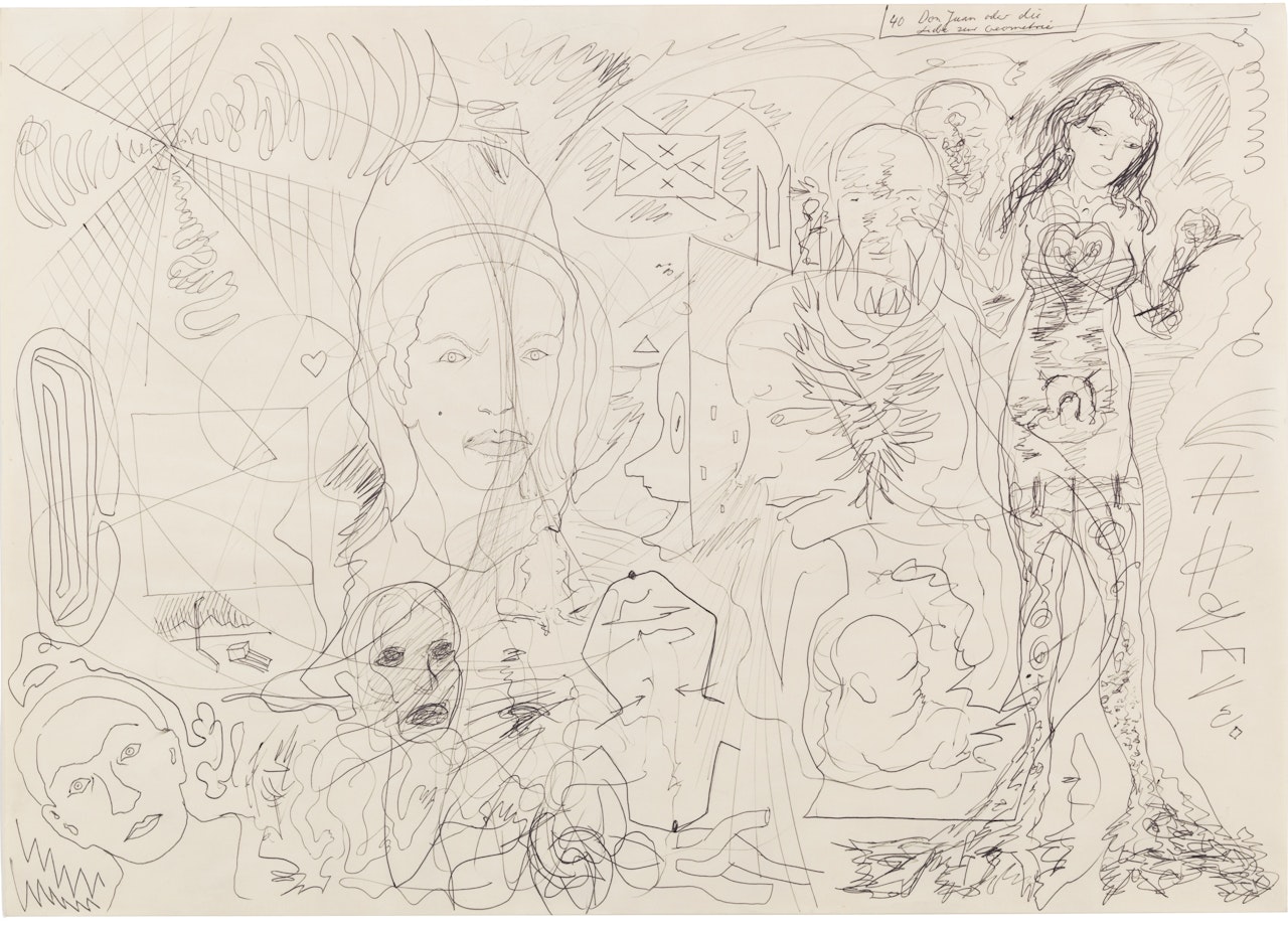 Don Juan die Liebe zur Geometrie by A.R. Penck
