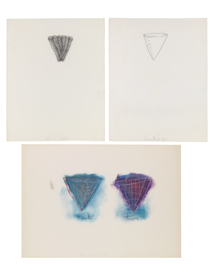 Three works on paper by Jim Dine