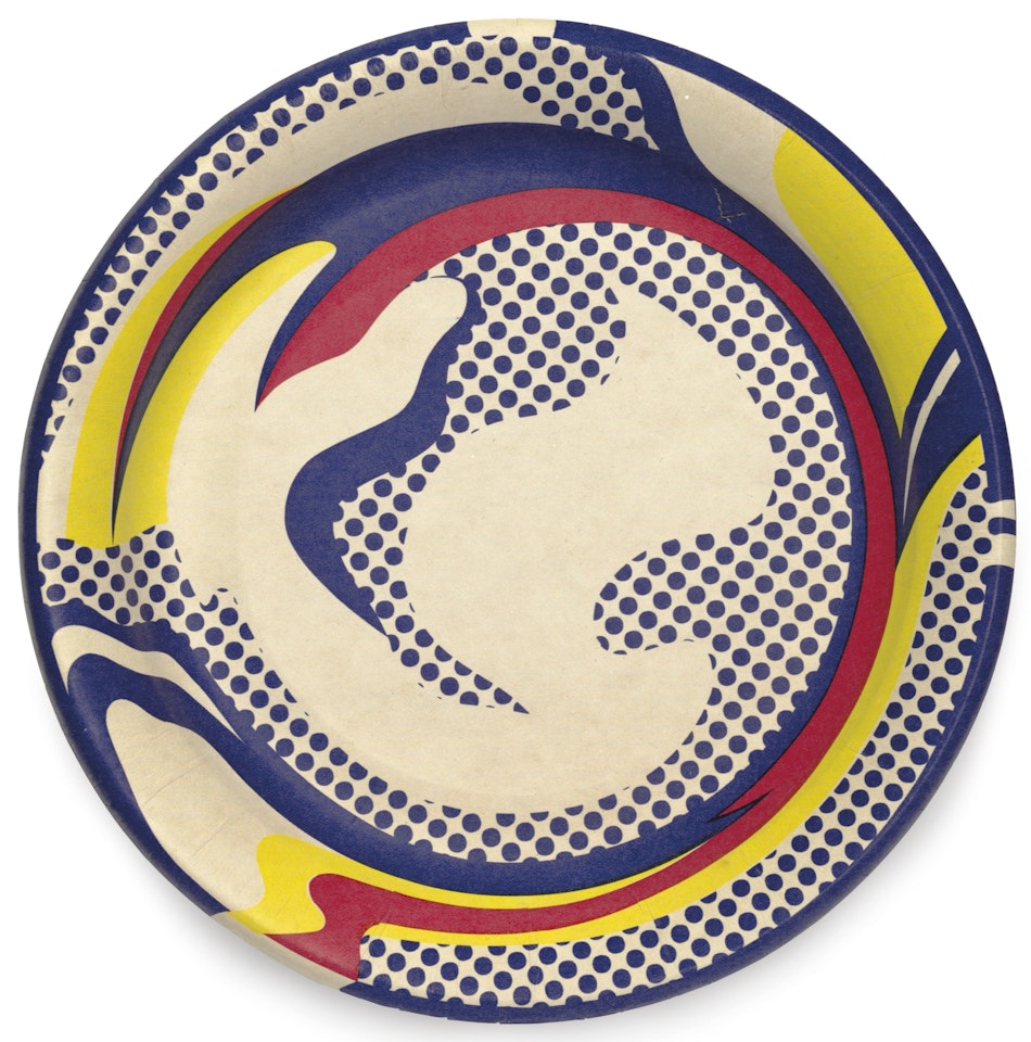 Paper plate by Roy Lichtenstein