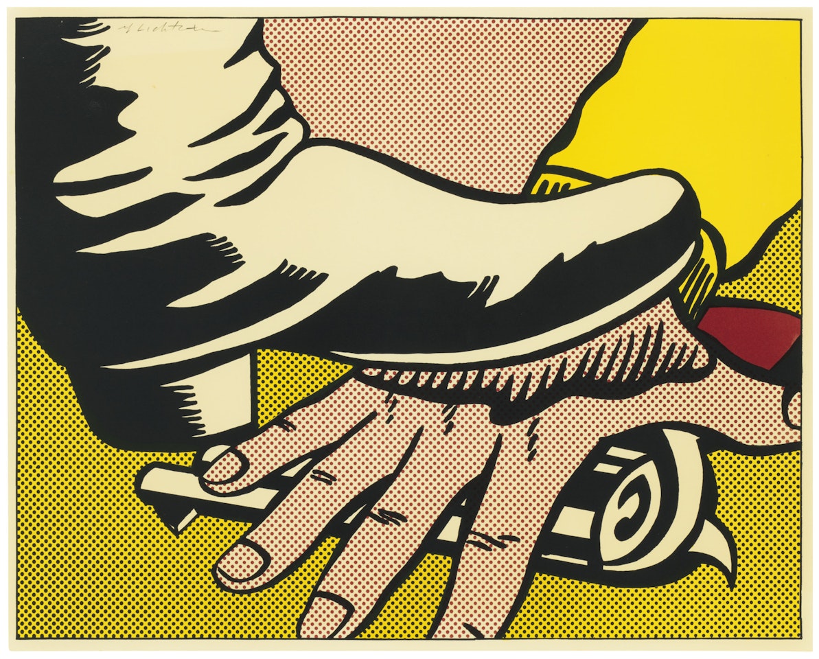 Foot and hand by Roy Lichtenstein