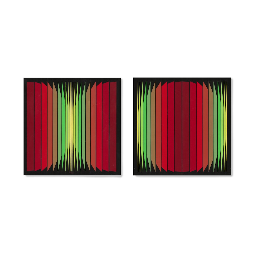 Quadrature du cercle (Diptyque) by Jean-Pierre Yvaral