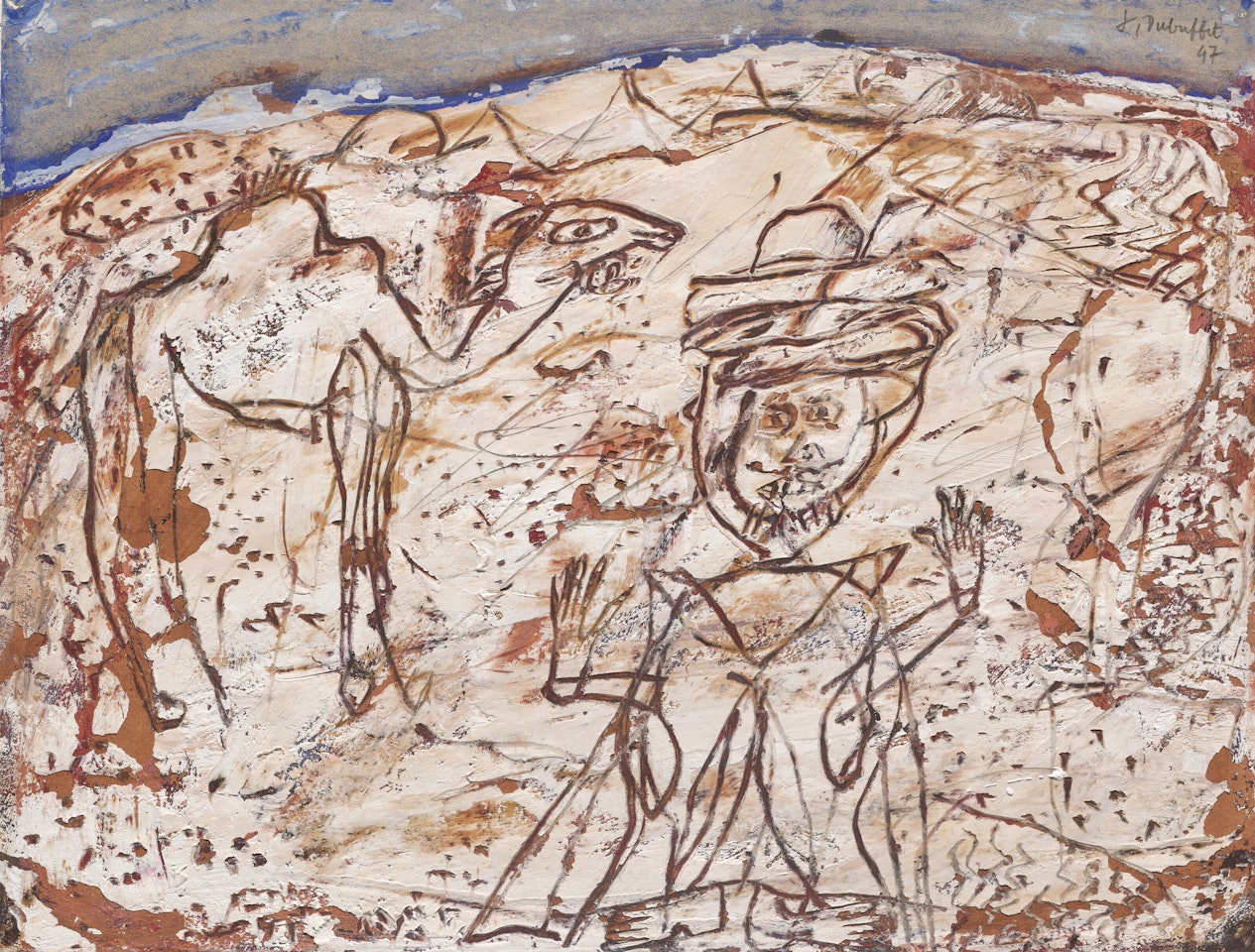 Arabe et Chameau by Jean Dubuffet