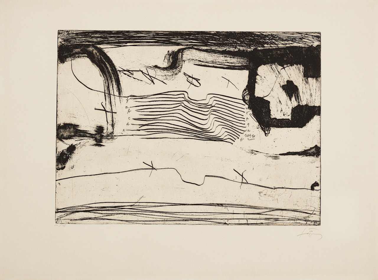 Alphabet by Antoni Tapies
