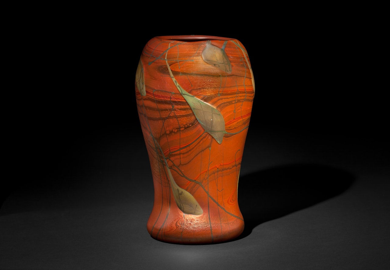 Brown Vase by Tiffany Studios