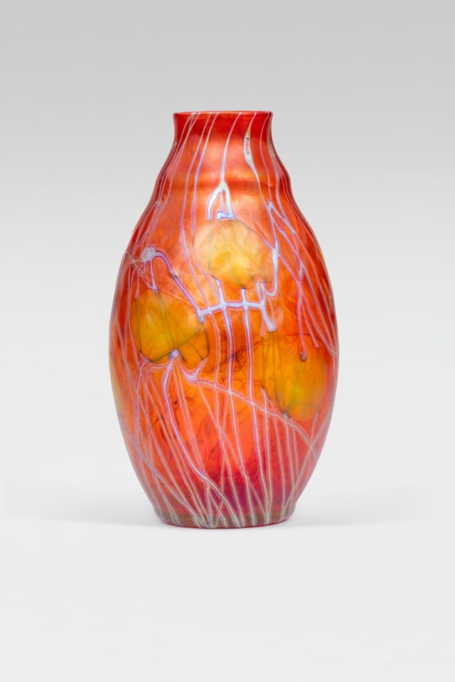 Red Vase by Tiffany Studios