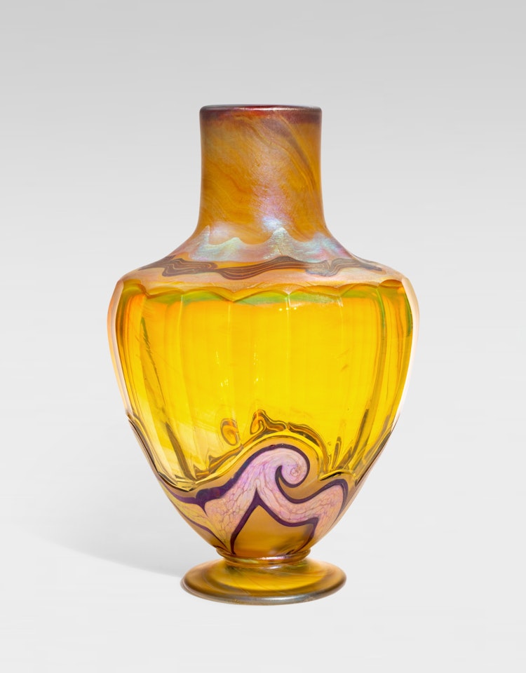 Yellow Vase by Tiffany Studios