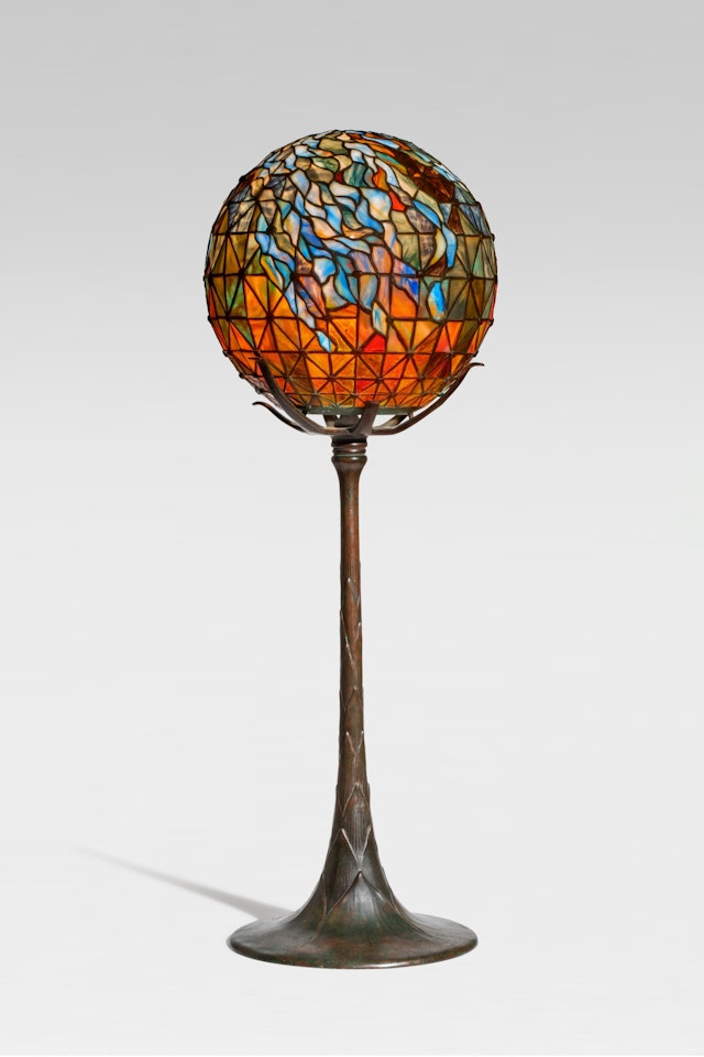 A Rare "Flame" Table Lamp by Tiffany Studios