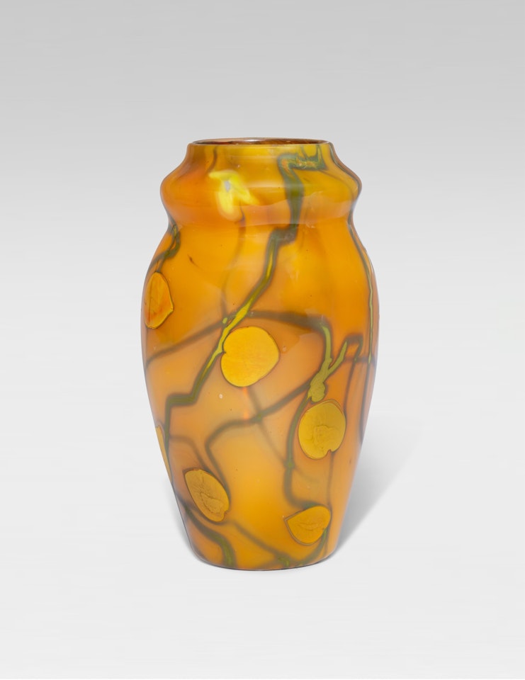 Yellow Paperweight Vase by Tiffany Studios