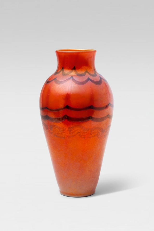 Red Vase by Tiffany Studios