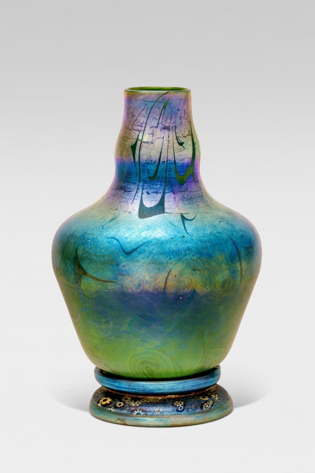 Vase with "Millefiore" Base by Tiffany Studios