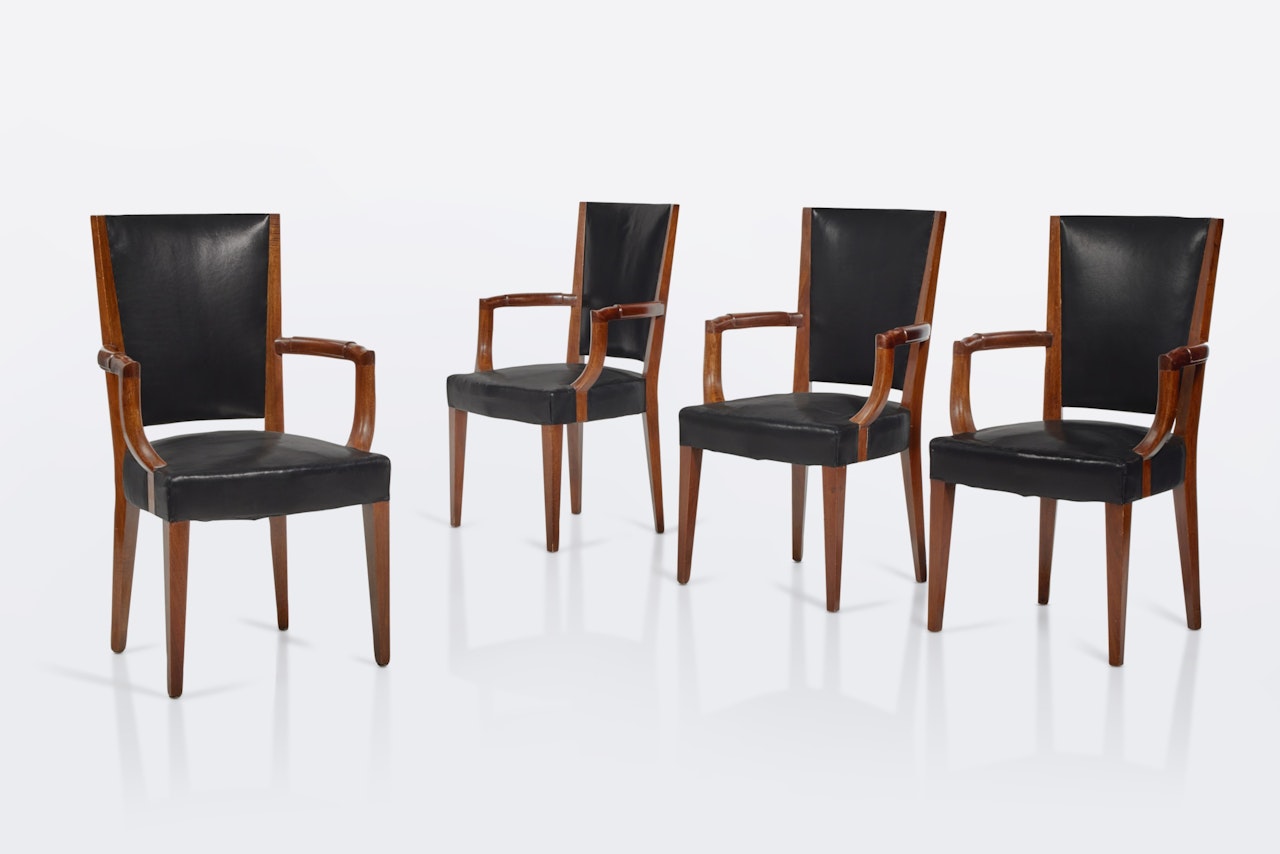 Set of Four Armchairs by Eugene Printz