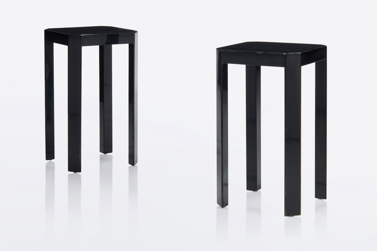 Pair of Side Tables by Jean Dunand
