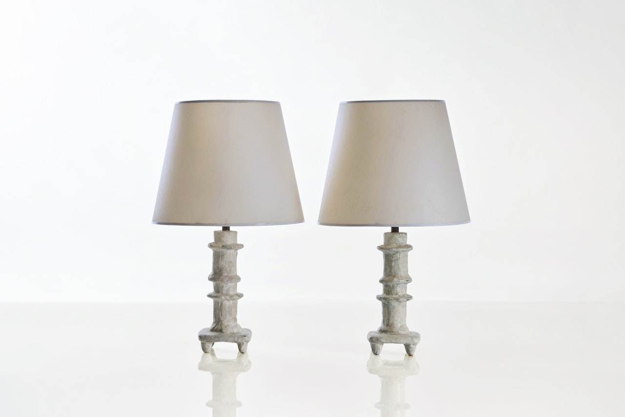 Pair of "Bougeoirs" Table Lamps by Diego Giacometti