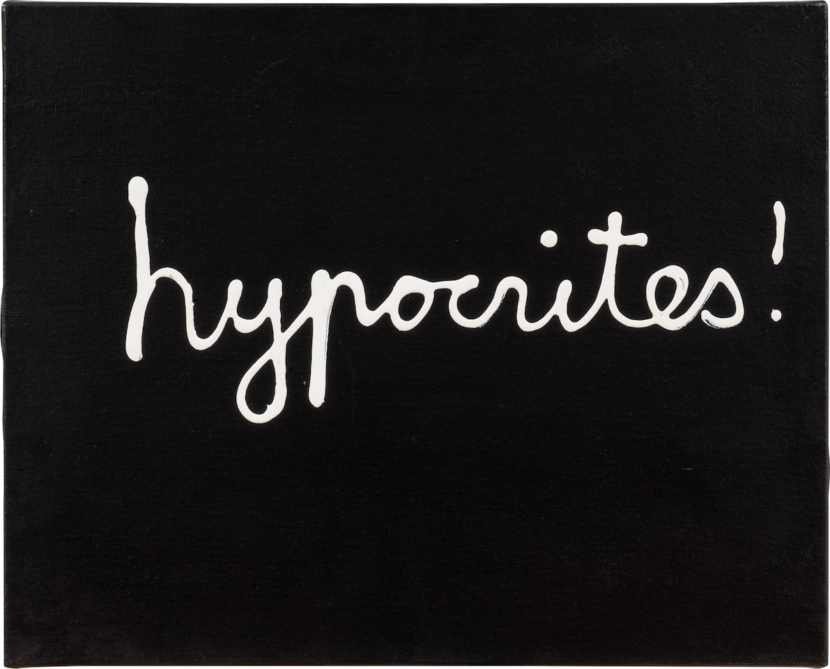 Wake up hypocrites by Ben Vautier