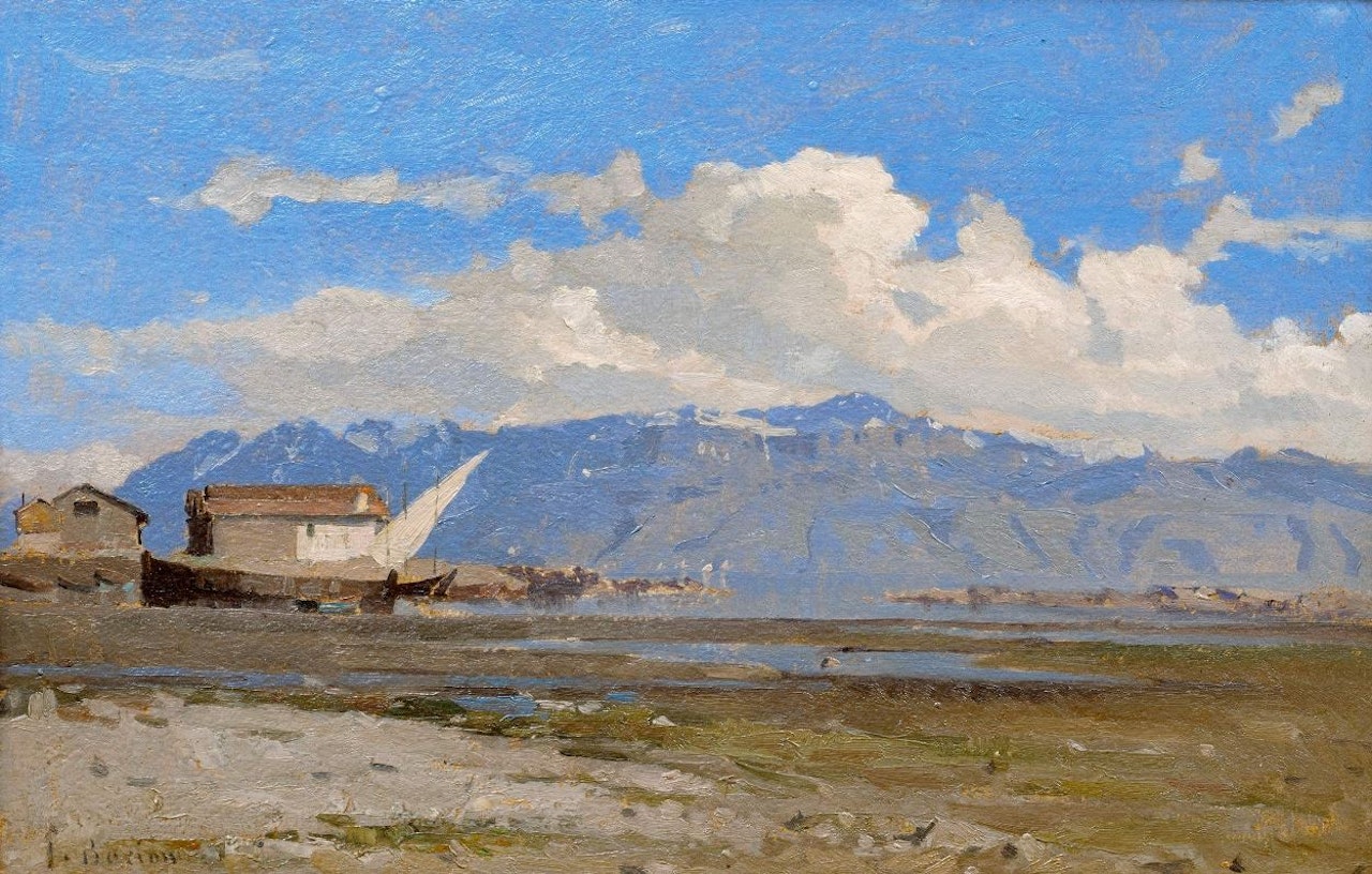Le port de Paudex by François Bocion