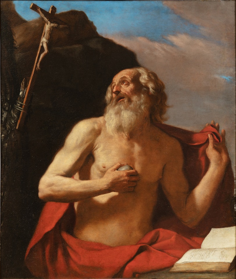 St Jerome penitent by Guercino