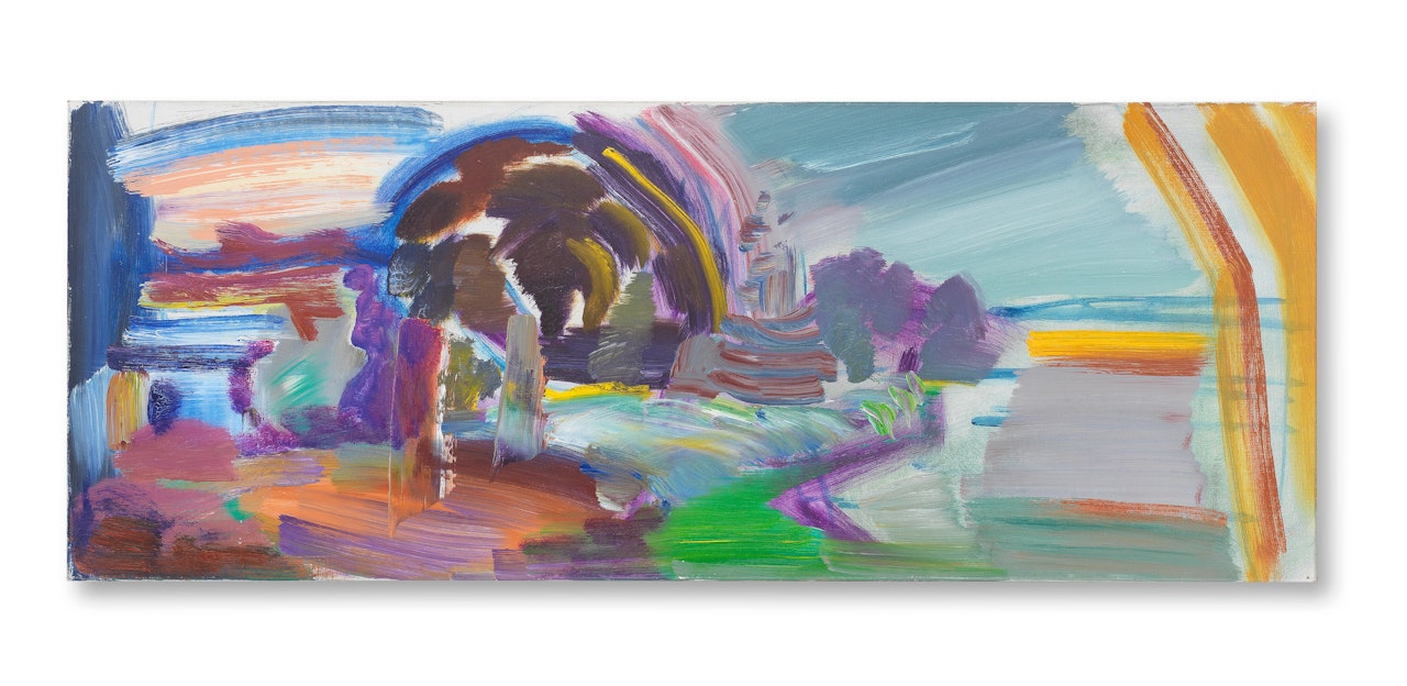 Tree, Sky & Ragwort (Giant Oak Series)  by Ivon Hitchens