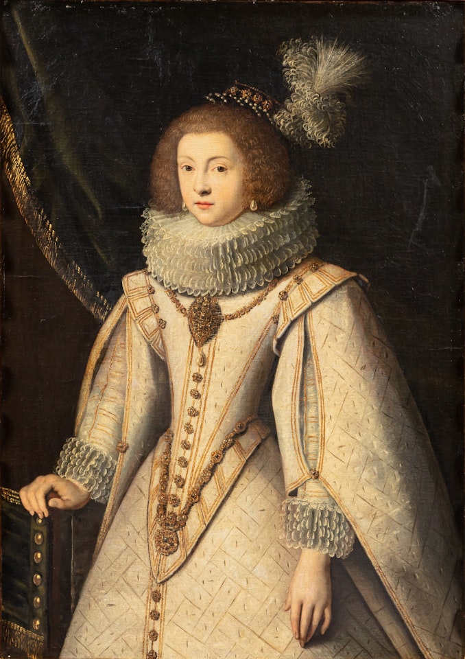 Portrait of a young woman by Spanish School