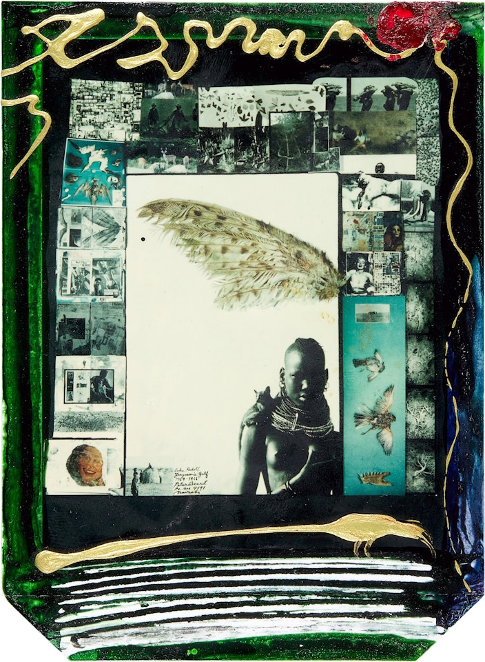 Girl with Bushbuck by Peter Beard