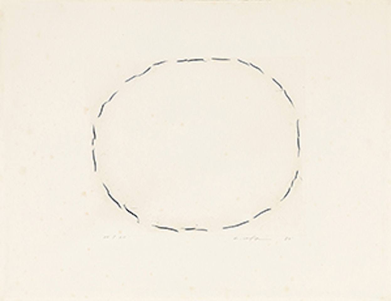 From Point and Line 5 by Lee Ufan