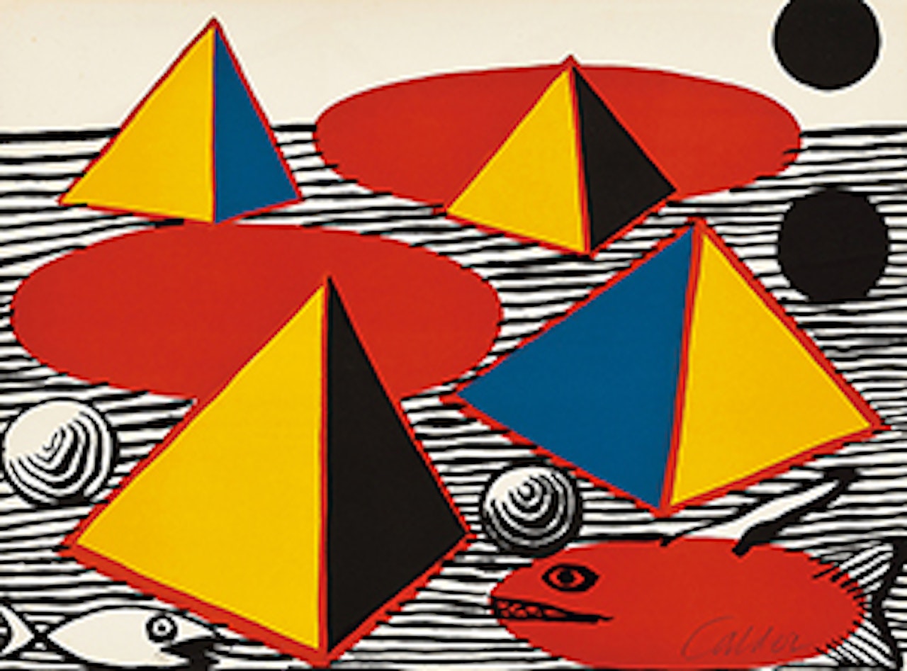 Pyramids and Fish by Alexander Calder