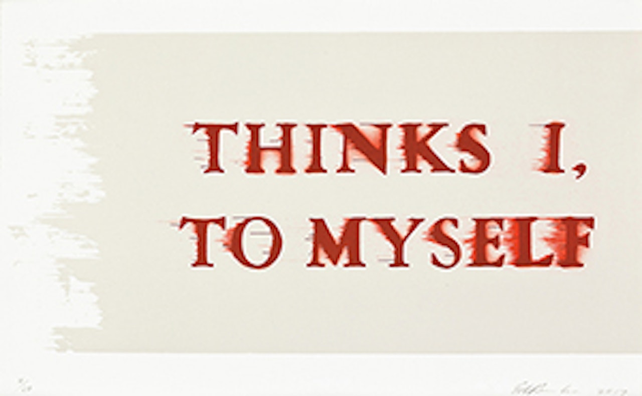Thinks I, To Myself by Ed Ruscha