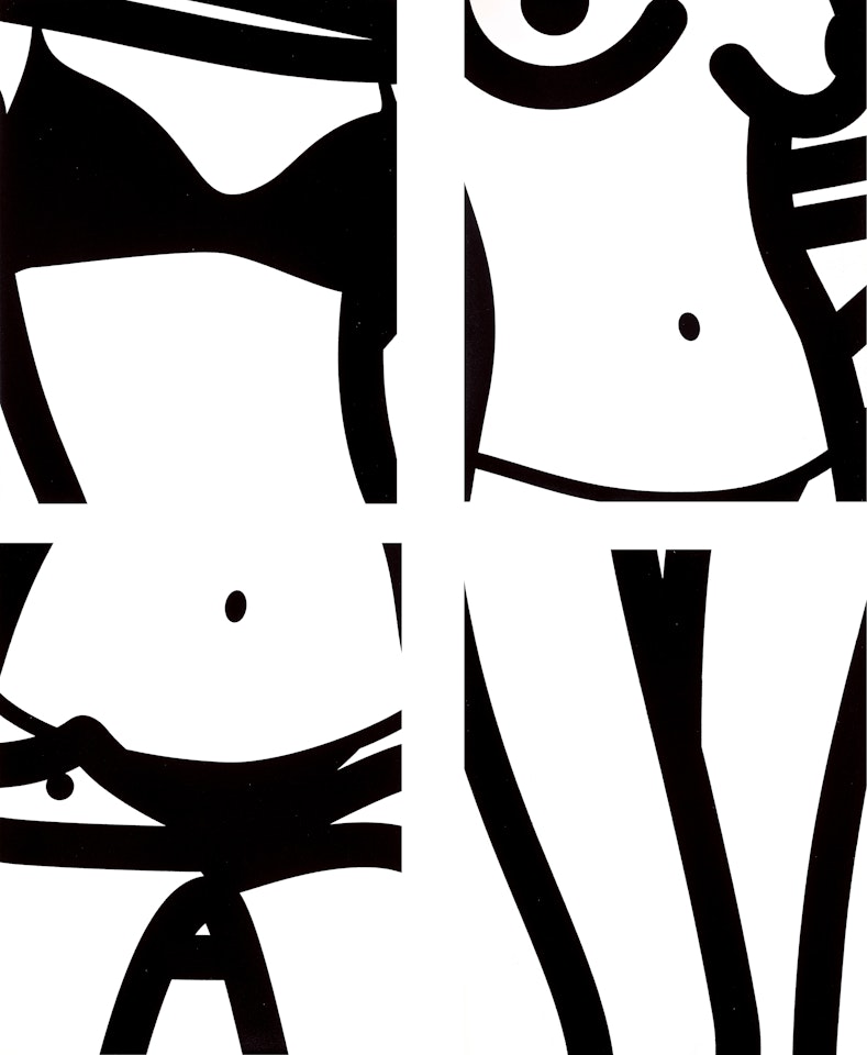Bijou Gets Undressed 04, 07, 10, 03 by Julian Opie