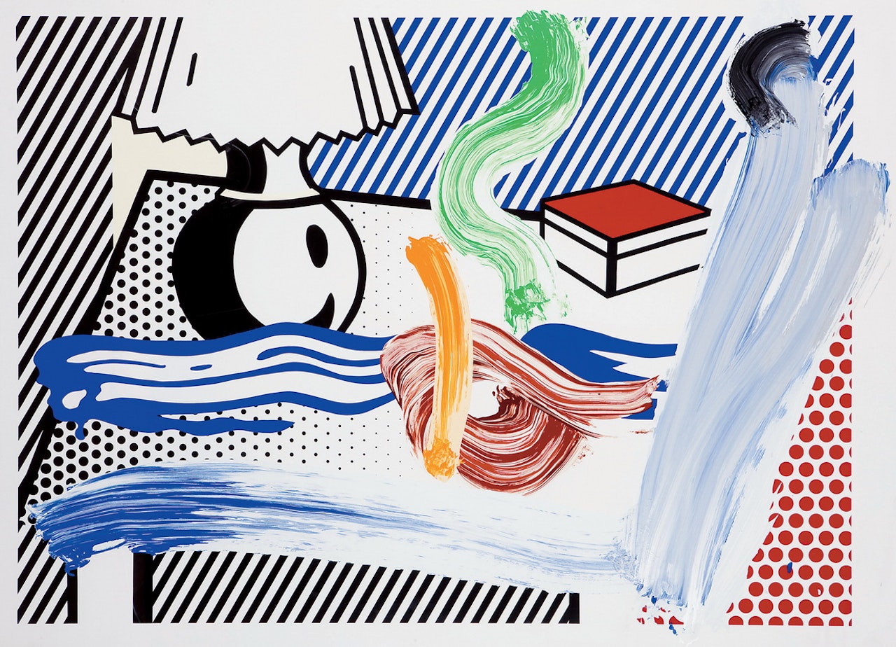 Brushstroke Still Life with Lamp by Roy Lichtenstein