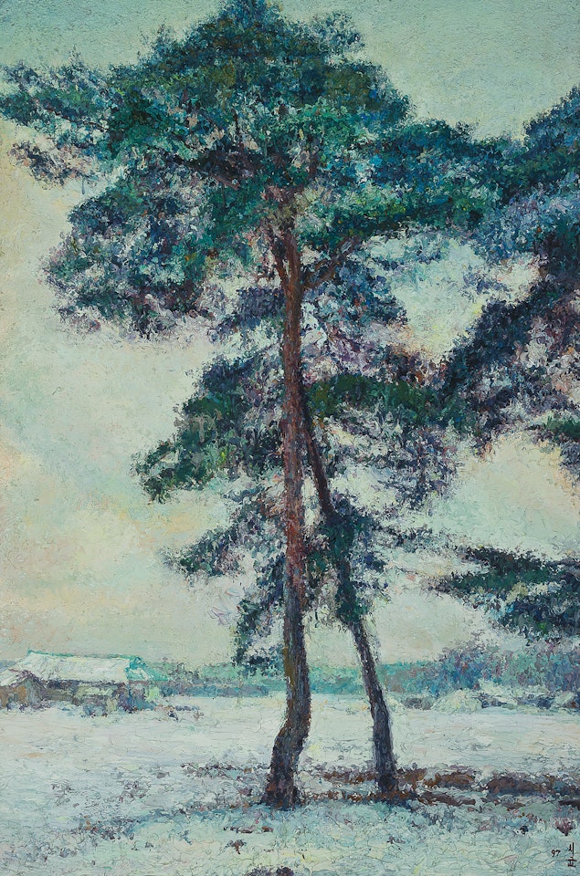 Snowscape of Yeongdong by Oh ChiGyun