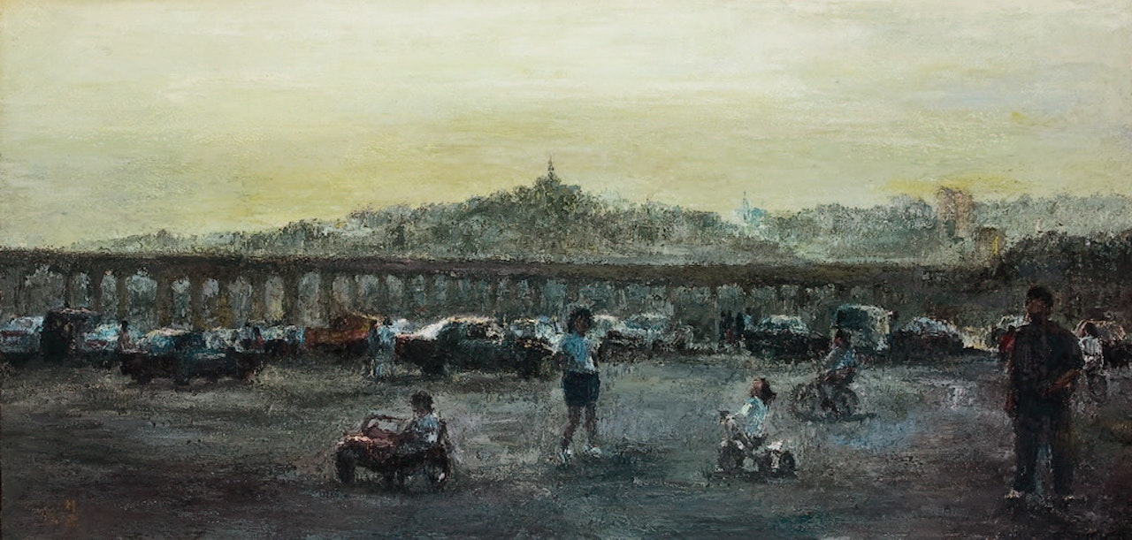 The terrace land on Han river by Oh ChiGyun