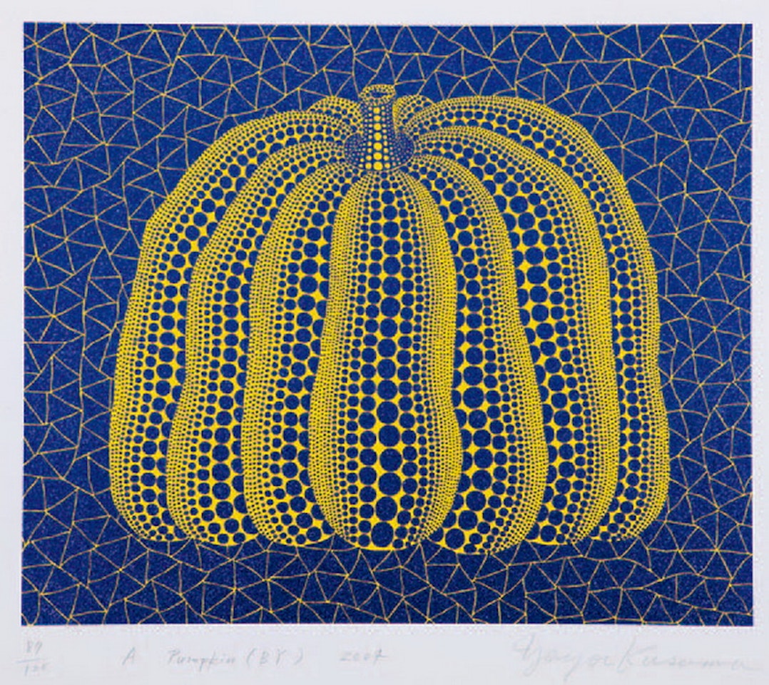 A pumpkin by Yayoi Kusama
