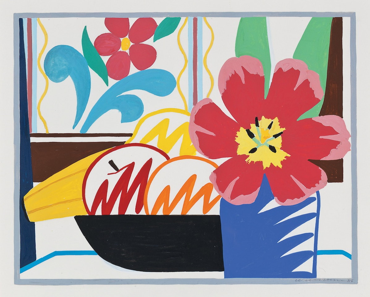 Study for Fruit Bowl and Tulip by Tom Wesselmann