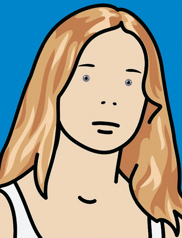 Malin, schoolgirl by Julian Opie