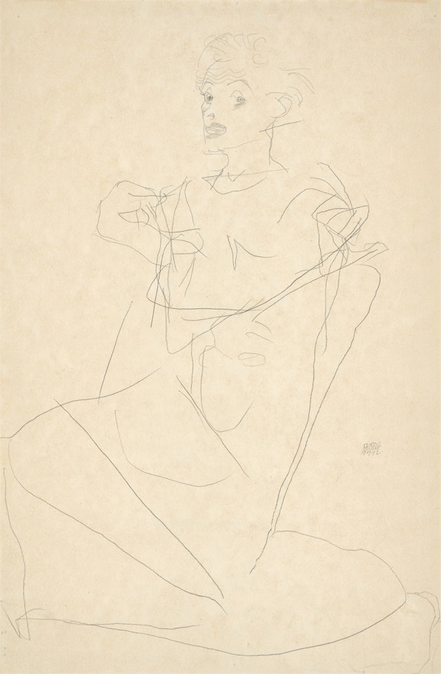 ”Self-Portrait (Selbstporträt)” by Egon Schiele