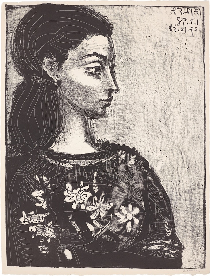 ”Femme au corsage à fleurs” by Pablo Picasso