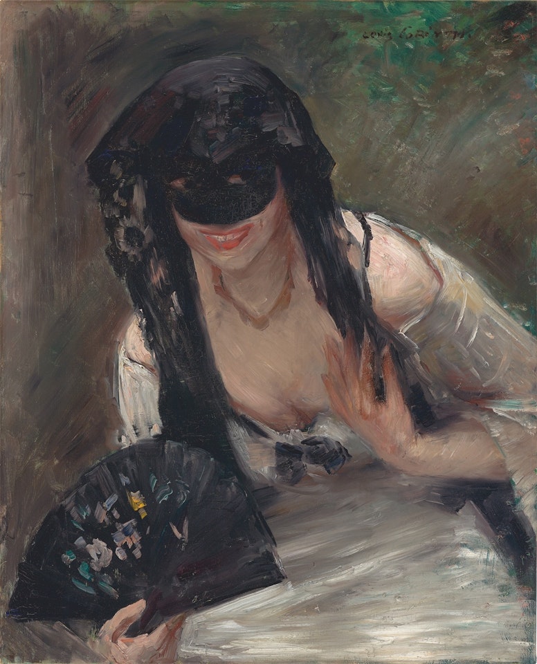 ”Maske im weißen Kleid” (Charlotte Berend) by Lovis Corinth
