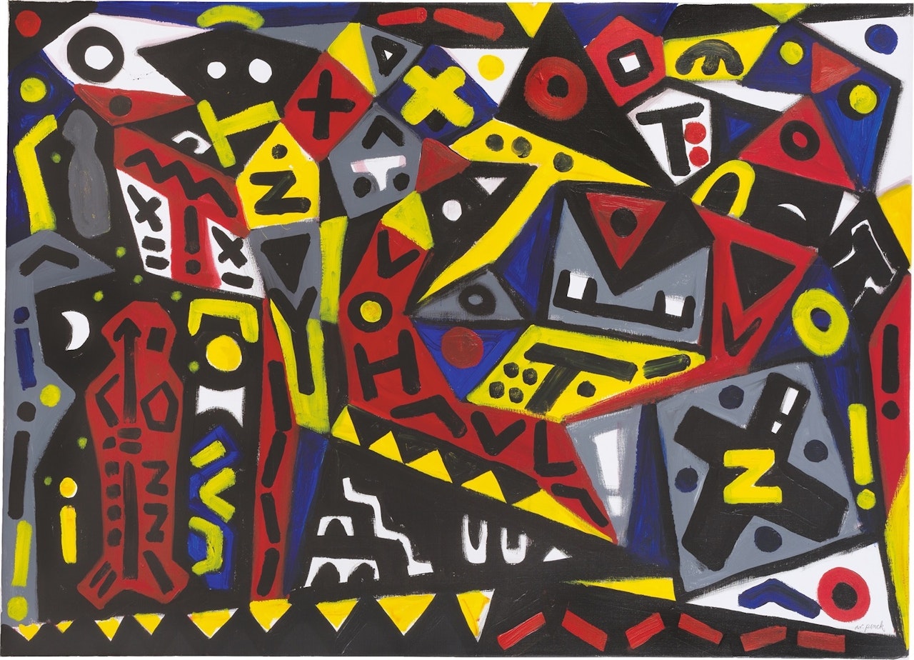 ”Stadt der Konflikte” by A.R. Penck