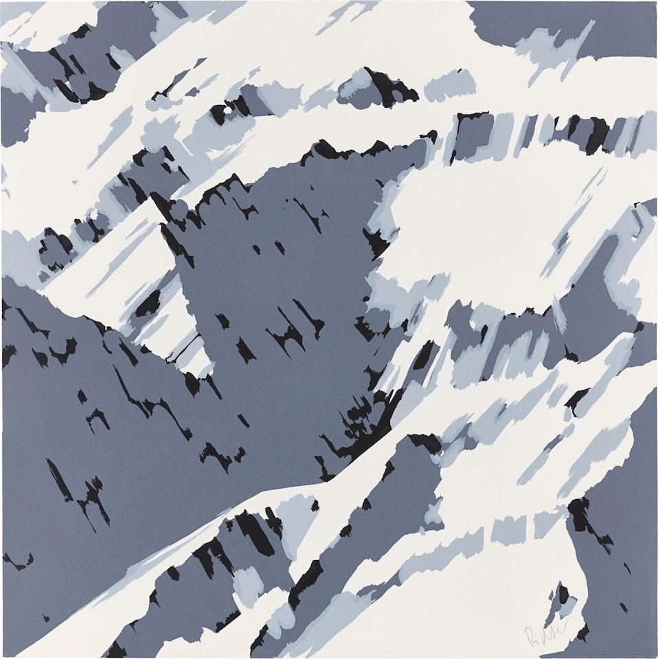 ”Schweizer Alpen I” (B2) by Gerhard Richter