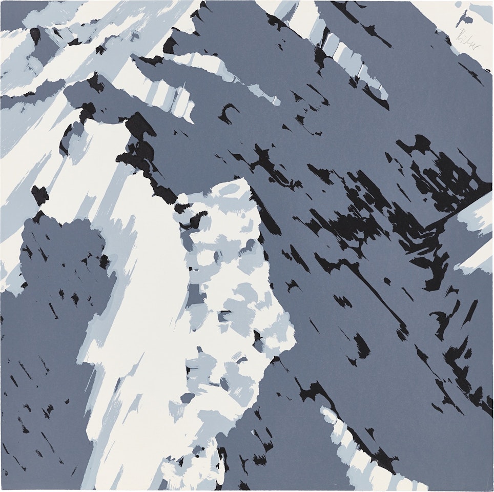 ”Schweizer Alpen I” (A2) by Gerhard Richter