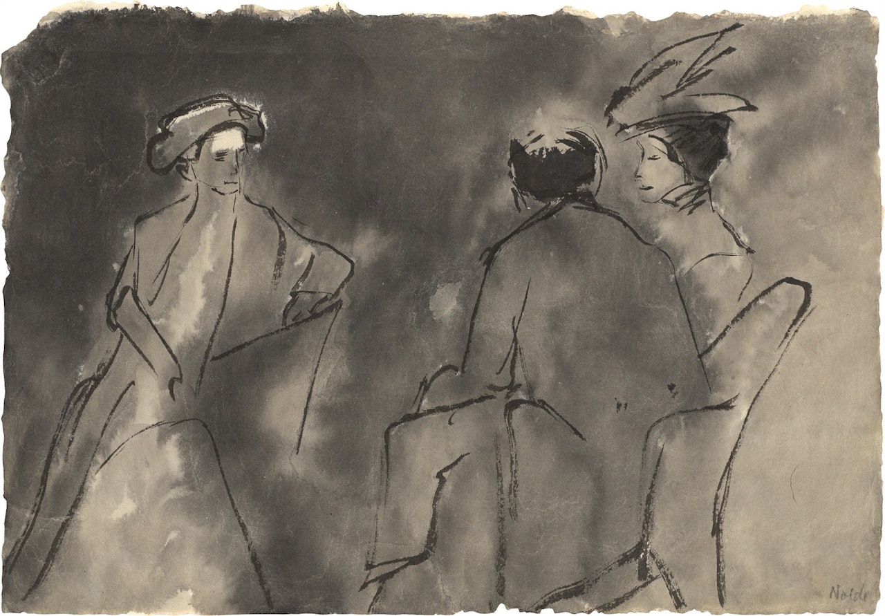 At the Café by Emil Nolde