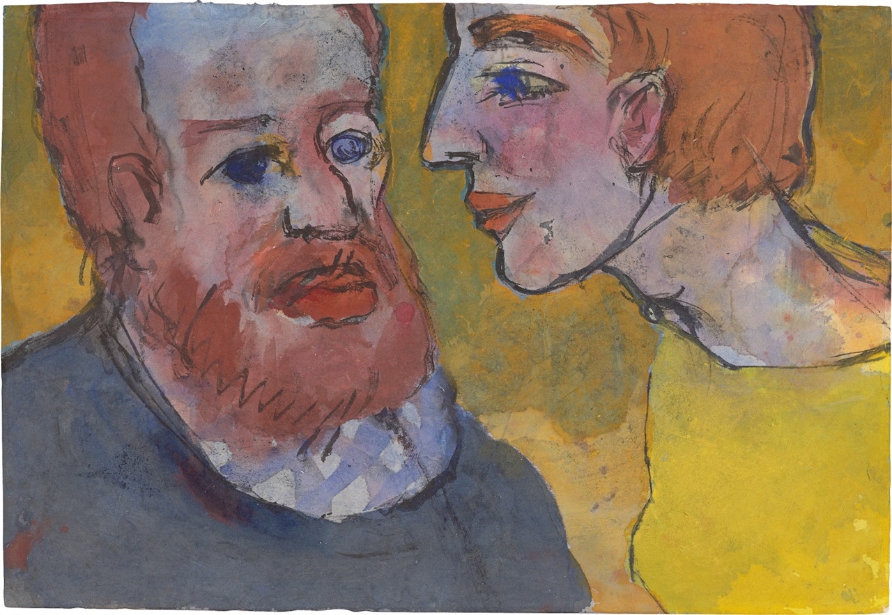 ”Zwei Menschen” by Emil Nolde