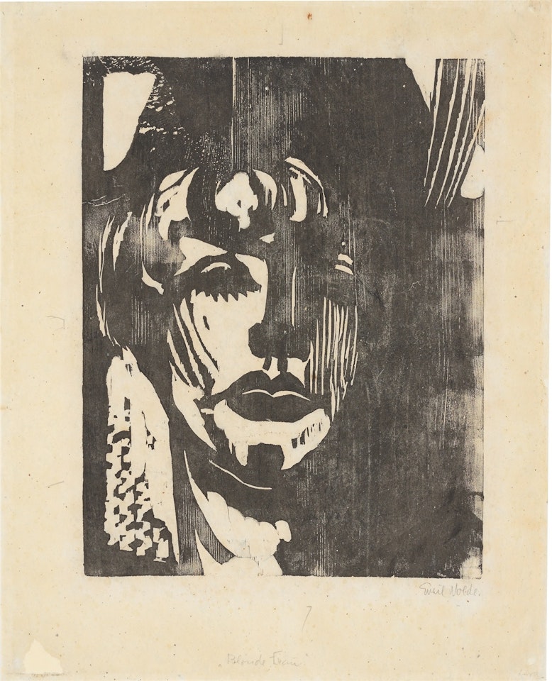 ”Blonde Frau” by Emil Nolde
