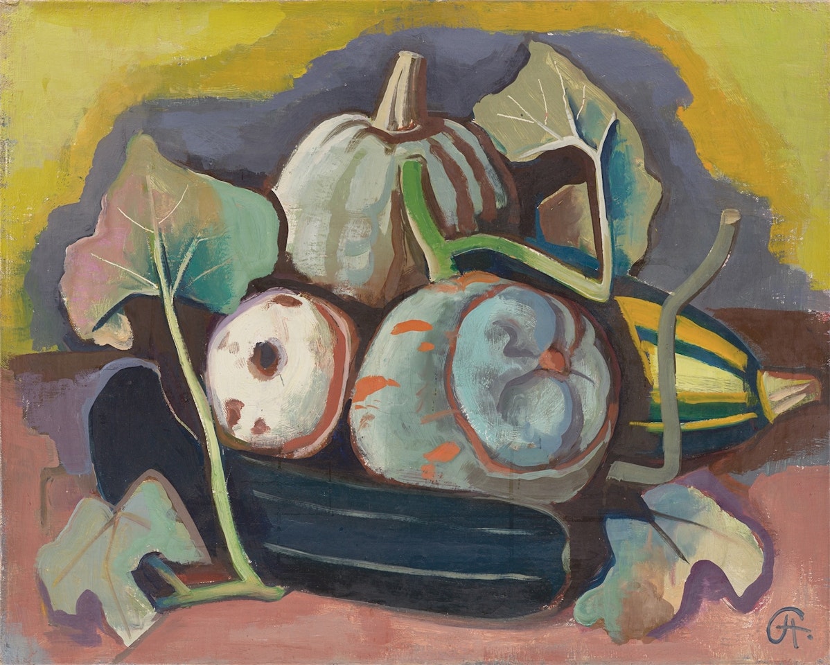 ”Großes Gemüsestilleben” by Karl Hofer