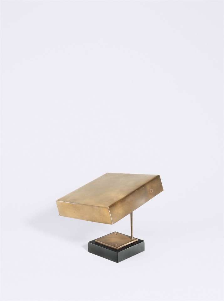 ”One Plane Horizontal Bronze” by George Rickey