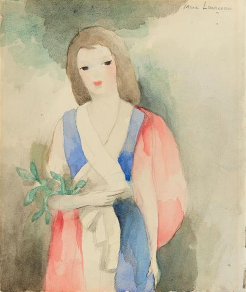 Jeune fille à la branche by Marie Laurencin